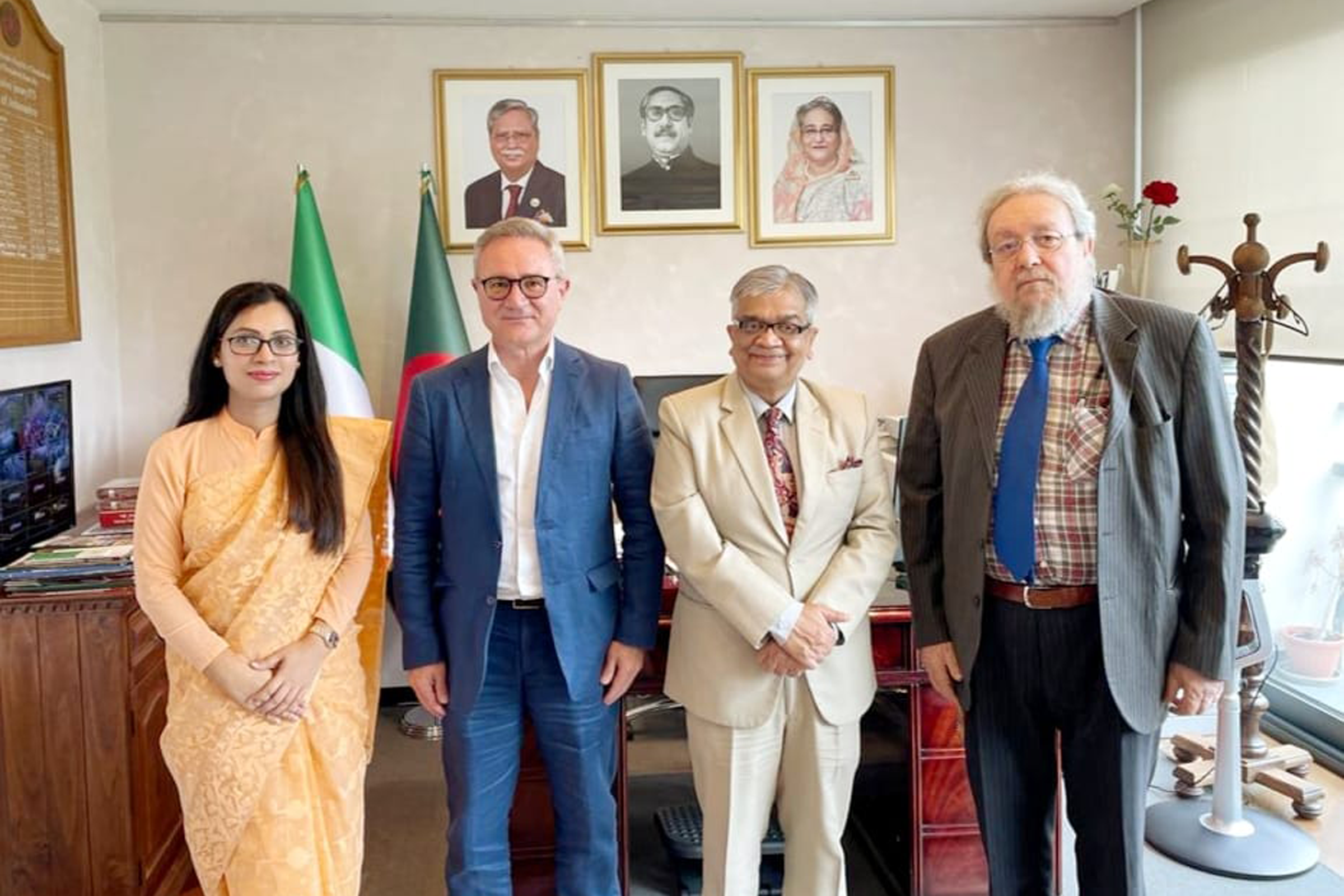 Incontro tra i dirigenti di ISIA e l’Ambasciatore della Repubblica Popolare del Bangladesh in Italia