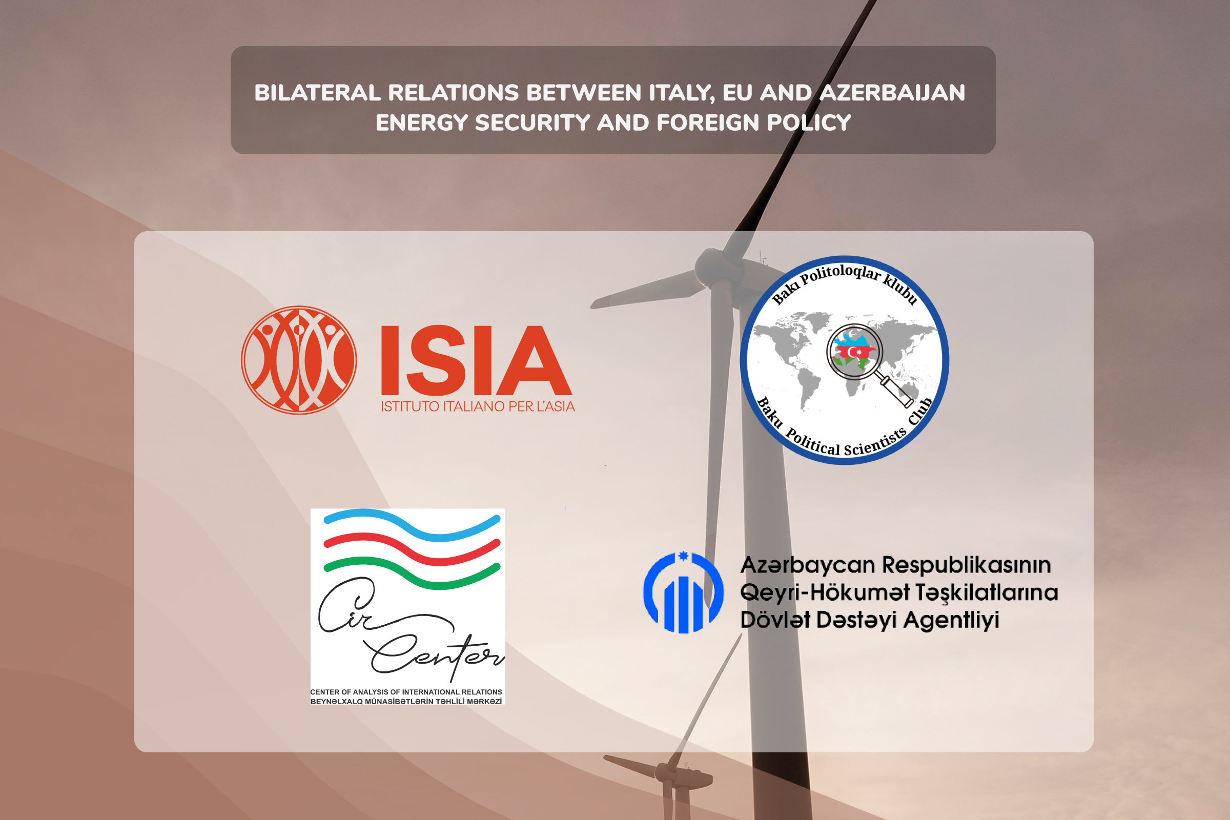 Bilateral relations Italy, EU and Azerbaijan – Energy security and foreign policy